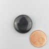 Agata Onice Nera Naturale Forma Goccia Piatto Cabochon Liscio Fatto a Mano 32X31X4mm 33,85 Carati 1pz