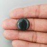 Agata Onice Nera Naturale Forma Goccia Piatto Cabochon Liscio Fatto a Mano 32X31X4mm 33,85 Carati 1pz