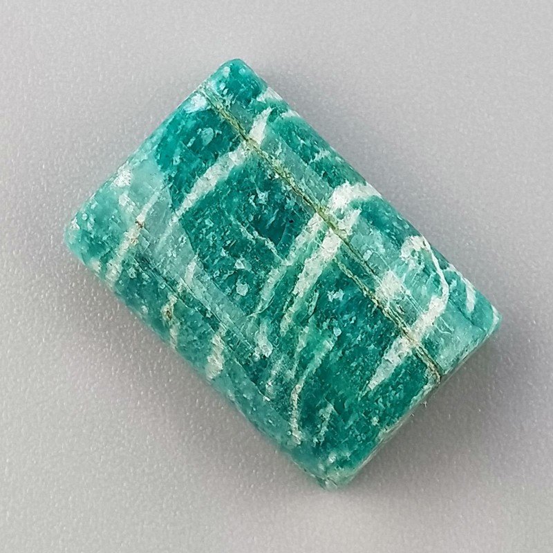 Amazzonite Russa Naturale Forma Rettangolare Piatto Cabochon Liscio Fatto a Mano 21X14X7mm 21,00 Carati 1pz