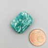 Amazzonite Russa Naturale Forma Rettangolare Piatto Cabochon Liscio Fatto a Mano 20X15X6mm 19,15 Carati 1pz