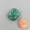 Amazzonite Russa Naturale Forma Quadrato Piatto Cabochon Liscio Fatto a Mano 17X15X6mm 17,20 Carati 1pz