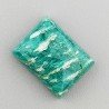Amazzonite Russa Naturale Forma Rettangolare Piatto Cabochon Liscio Fatto a Mano 15X11X5mm 10,35 Carati 1pz