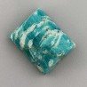 Amazzonite Russa Naturale Forma Rettangolare Piatto Cabochon Liscio Fatto a Mano 17X14X7mm 19,00 Carati 1pz