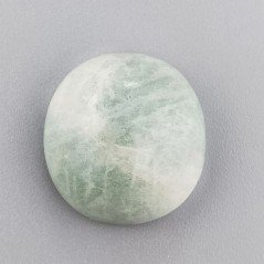 Amazzonite Brasiliana Naturale Forma Tondo Piatto Cabochon Liscio Fatto a Mano 21X20X9mm 28,05 Carati 1pz