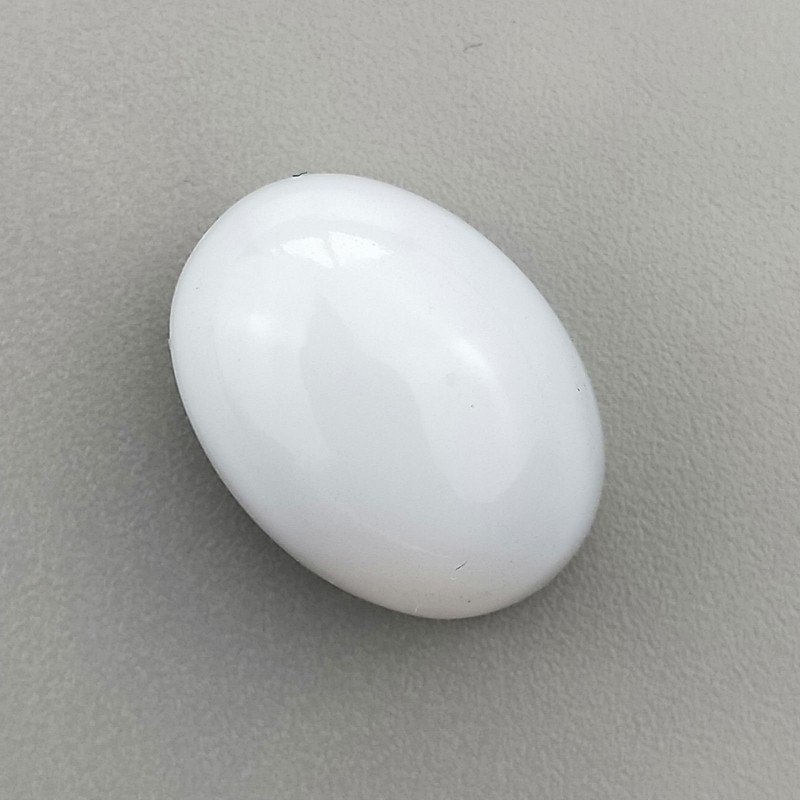 Calcedonio Naturale Forma Ovale Piatto Cabochon Liscio Fatto a Mano 17X13X10mm 19,50 Carati 1pz