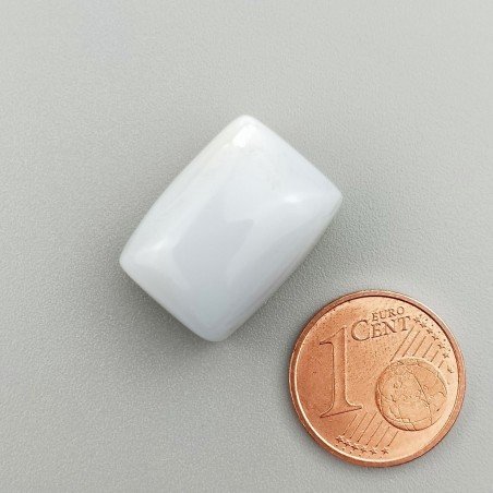 Calcedonio Naturale Forma Cuscino Piatto Cabochon Liscio Fatto a Mano 16X13X10mm 26,45 Carati 1pz