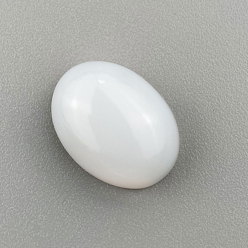 Calcedonio Naturale Forma Ovale Piatto Cabochon Liscio Fatto a Mano 16X12X6mm 9,60 Carati 1pz