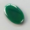 Onice Verde Forma Ovale Piatto Cabochon Liscio Fatto a Mano 36X23X5mm 8,25gm 1pz