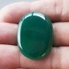 Onice Verde Forma Ovale Piatto Cabochon Liscio Fatto a Mano 34X24X5mm 7,60gm 1pz