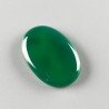 Onice Verde Forma Ovale Piatto Cabochon Liscio Fatto a Mano 33X23X5mm 7,67gm 1pz
