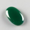 Onice Verde Forma Ovale Piatto Cabochon Liscio Fatto a Mano 33X21X7mm 8,05gm 1pz