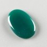 Onice Verde Forma Ovale Piatto Cabochon Liscio Fatto a Mano 28X19X4mm 4,20gm 1pz