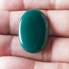 Onice Verde Forma Ovale Piatto Cabochon Liscio Fatto a Mano 28X19X4mm 4,20gm 1pz