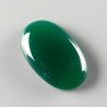 Onice Verde Forma Ovale Piatto Cabochon Liscio Fatto a Mano 35X23X7mm 10,37gm 1pz