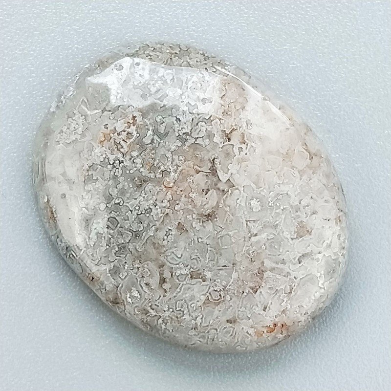 Cabochon di Agata Crazy Lace Naturale Ovale, Piatto e Liscio, 28x22 mm, 6,64 g, Fatto a Mano