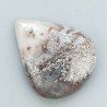 Agata Crazy Lace Naturale Forma Goccia Piatto Cabochon Liscio Fatto a Mano 24X20mm 3,80gm 1pz