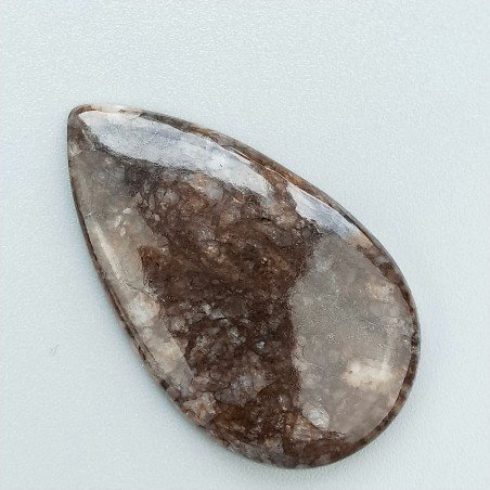Agata Crazy Lace Naturale Forma Goccia Piatto Cabochon Liscio Fatto a Mano 40X23mm 7,08gm 1pz