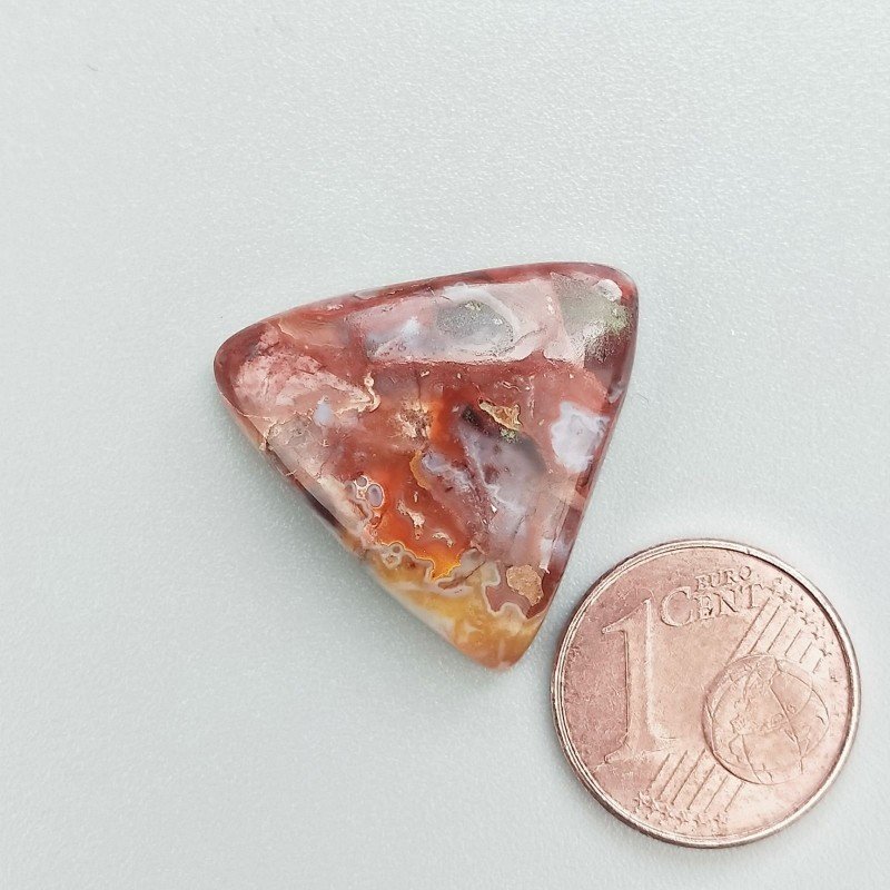 Agata Crazy Lace Naturale Forma Triangolo Piatto Cabochon Liscio Fatto a Mano 22X21mm 4,00gm 1pz Agata Crazy Lace Naturale Forma Triangolo Piatto Cabochon Liscio Fatto a Mano 22X21mm 4,00gm 1pz