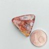 Agata Crazy Lace Naturale Forma Triangolo Piatto Cabochon Liscio Fatto a Mano 22X21mm 4,00gm 1pz