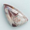 Agata Crazy Lace Naturale Forma Fantasia Piatto Cabochon Liscio Fatto a Mano 24X14mm 2,97gm 1pz