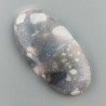 Agata Fossile Grigio Naturale Forma OvalePiatto Cabochon Liscio Fatto a Mano 45X23X6mm 10,10gm 1pz