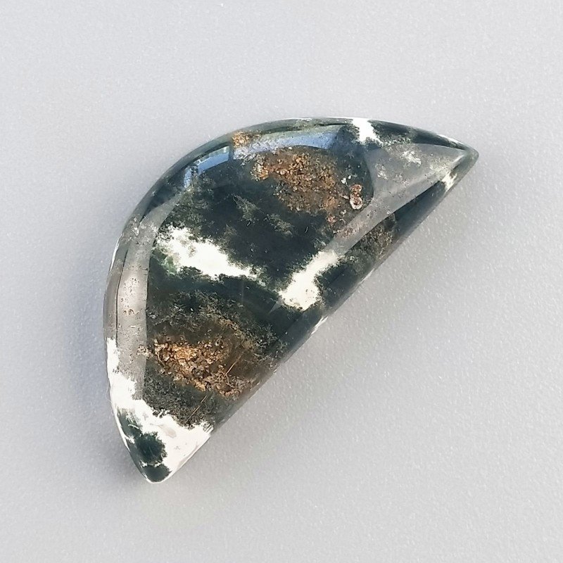 Agata Muschiata Naturale Forma Fantasia Piatto Cabochon Liscio Fatto a Mano 34X16mm 5,17gm 1pz Agata Muschiata Naturale Forma Fantasia Piatto Cabochon Liscio Fatto a Mano 34X16mm 5,17gm 1pz