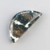 Agata Muschiata Naturale Forma Fantasia Piatto Cabochon Liscio Fatto a Mano 34X16mm 5,17gm 1pz