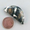Agata Muschiata Naturale Forma Fantasia Piatto Cabochon Liscio Fatto a Mano 34X16mm 5,17gm 1pz