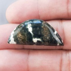 Agata Muschiata Naturale Forma Fantasia Piatto Cabochon Liscio Fatto a Mano 34X16mm 5,17gm 1pz Agata Muschiata Naturale Forma Fantasia Piatto Cabochon Liscio Fatto a Mano 34X16mm 5,17gm 1pz