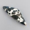 Agata Muschiata Naturale Forma Fantasia Piatto Cabochon Liscio Fatto a Mano 40X14mm 4,24gm 1pz