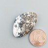 Agata Muschiata Naturale Forma Fantasia Piatto Cabochon Liscio Fatto a Mano 29X18mm 4,35gm 1pz