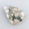 Agata Muschiata Naturale Forma Fantasia Piatto Cabochon Liscio Fatto a Mano 26x19mm 4,32gm 1pz