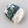 Agata Muschiata Naturale Forma Fantasia Piatto Cabochon Liscio Fatto a Mano 24X19mm 6,32gm 1pz