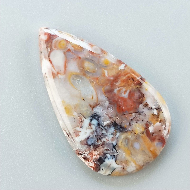 Agata Radice di Palma Naturale Forma Goccia Piatto Cabochon Liscio Fatto a Mano 42X24mm 7.69gm 1pz Agata Radice di Palma Naturale Forma Goccia Piatto Cabochon Liscio Fatto a Mano 42X24mm 7.69gm 1pz