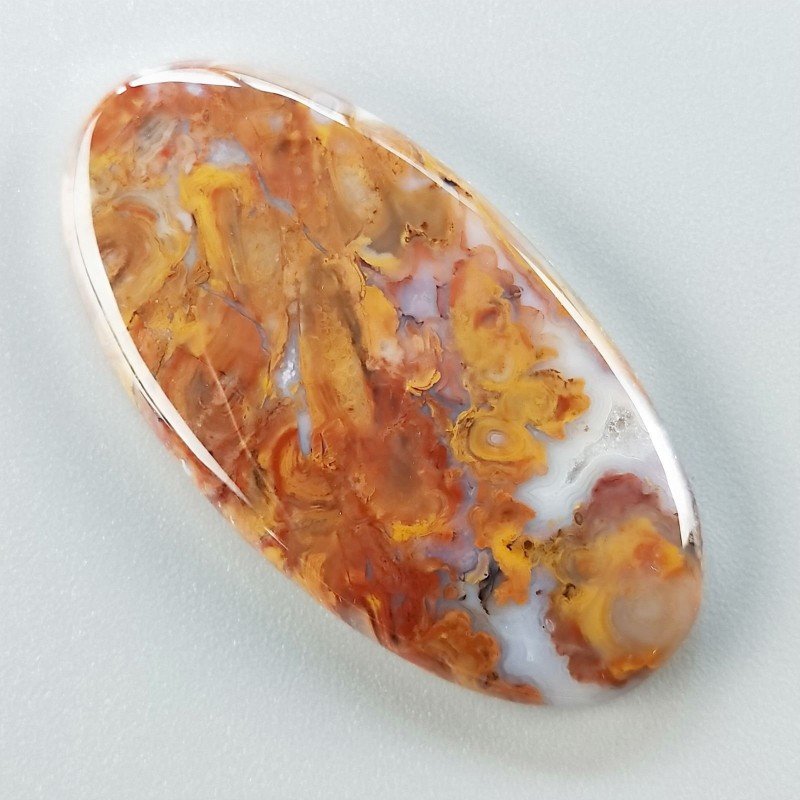 Agata Radice di Palma Naturale Forma Ovale Piatto Cabochon Liscio Fatto a Mano 44X22mm 8.48gm 1pz Agata Radice di Palma Naturale Forma Ovale Piatto Cabochon Liscio Fatto a Mano 44X22mm 8.48gm 1pz
