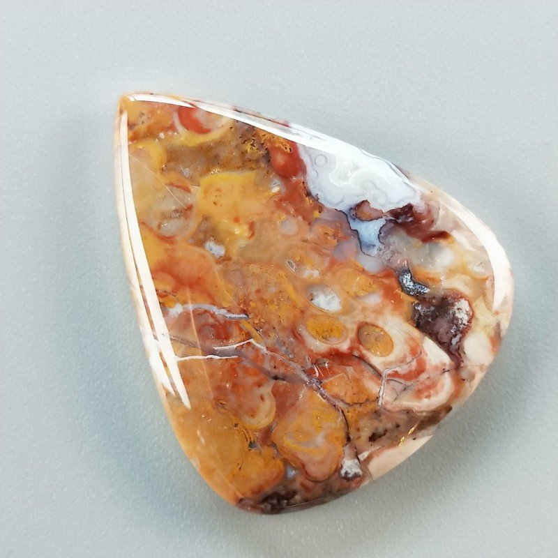 Agata Radice di Palma Naturale Forma Goccia Piatto Cabochon Liscio Fatto a Mano 38X31mm 10.85gm 1pz Agata Radice di Palma Naturale Forma Goccia Piatto Cabochon Liscio Fatto a Mano 38X31mm 10.85gm 1pz