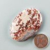 Agata Pennacchio Naturale Forma Ovale Piatto Cabochon Liscio Fatto a Mano 41X27X6mm 13,47gm 1pz
