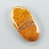 Agata Pennacchio Naturale Forma Ovale Piatto Cabochon Liscio Fatto a Mano 37X20X5mm 8,32gm 1pz
