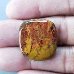Agata Pennacchio Naturale Forma Cuscino Piatto Cabochon Liscio Fatto a Mano 24X22X4mm 4,90gm 1pz Agata Pennacchio Naturale Forma Cuscino Piatto Cabochon Liscio Fatto a Mano 24X22X4mm 4,90gm 1pz