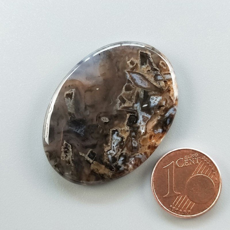 Agata Legno Turchia Naturale Forma Ovale Piatto Cabochon Liscio Fatto a Mano 37X28X4mm 8,10gm 1pz Agata Legno Turchia Naturale Forma Ovale Piatto Cabochon Liscio Fatto a Mano 37X28X4mm 8,10gm 1pz