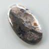Agata Legno Turchia Naturale Forma Ovale Piatto Cabochon Liscio Fatto a Mano 38X21X5mm 7,10gm 1pz