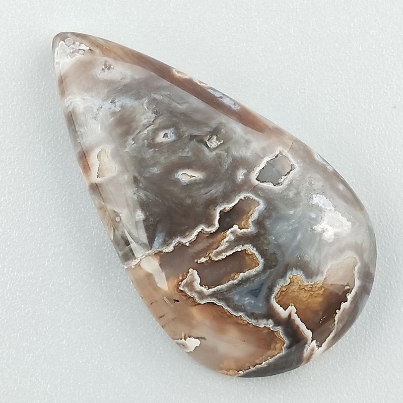 Agata Legno Turchia Naturale Forma Goccia Piatto Cabochon Liscio Fatto a Mano 34X20X5mm 5,45gm 1pz Agata Legno Turchia Naturale Forma Goccia Piatto Cabochon Liscio Fatto a Mano 34X20X5mm 5,45gm 1pz