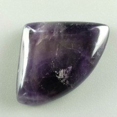 Ametista Chevron Naturale Forma FantasiaPiatto Cabochon Liscio Fatto a Mano 35X25X7mm 8,50gm 1pz