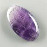 Ametista Chevron Naturale Forma Ovale Piatto Cabochon Liscio Fatto a Mano 39x22mm 11,00gm 1pz