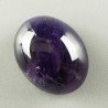 Ametista Chevron Naturale Forma Ovale Piatto Cabochon Liscio Fatto a Mano 19x15mm 3,70gm 1pz