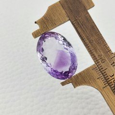 Ametista Naturale Taglio Ovale Sfaccettata Fatto a Mano Gemma Sciolta 16X22X11mm 25,90 Carati 1pz