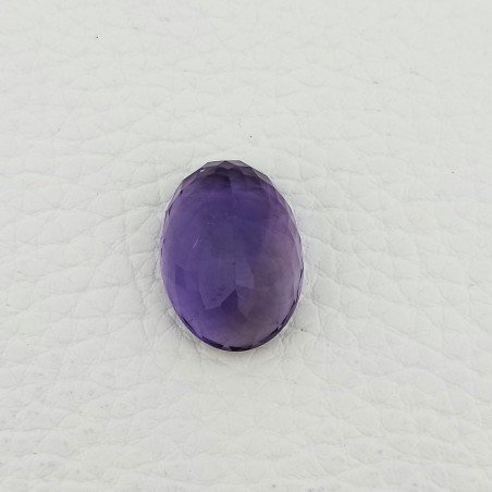 Ametista Naturale Taglio Ovale Sfaccettata Fatto a Mano Gemma Sciolta 15X21X10,3mm 21,90 Carati 1pz