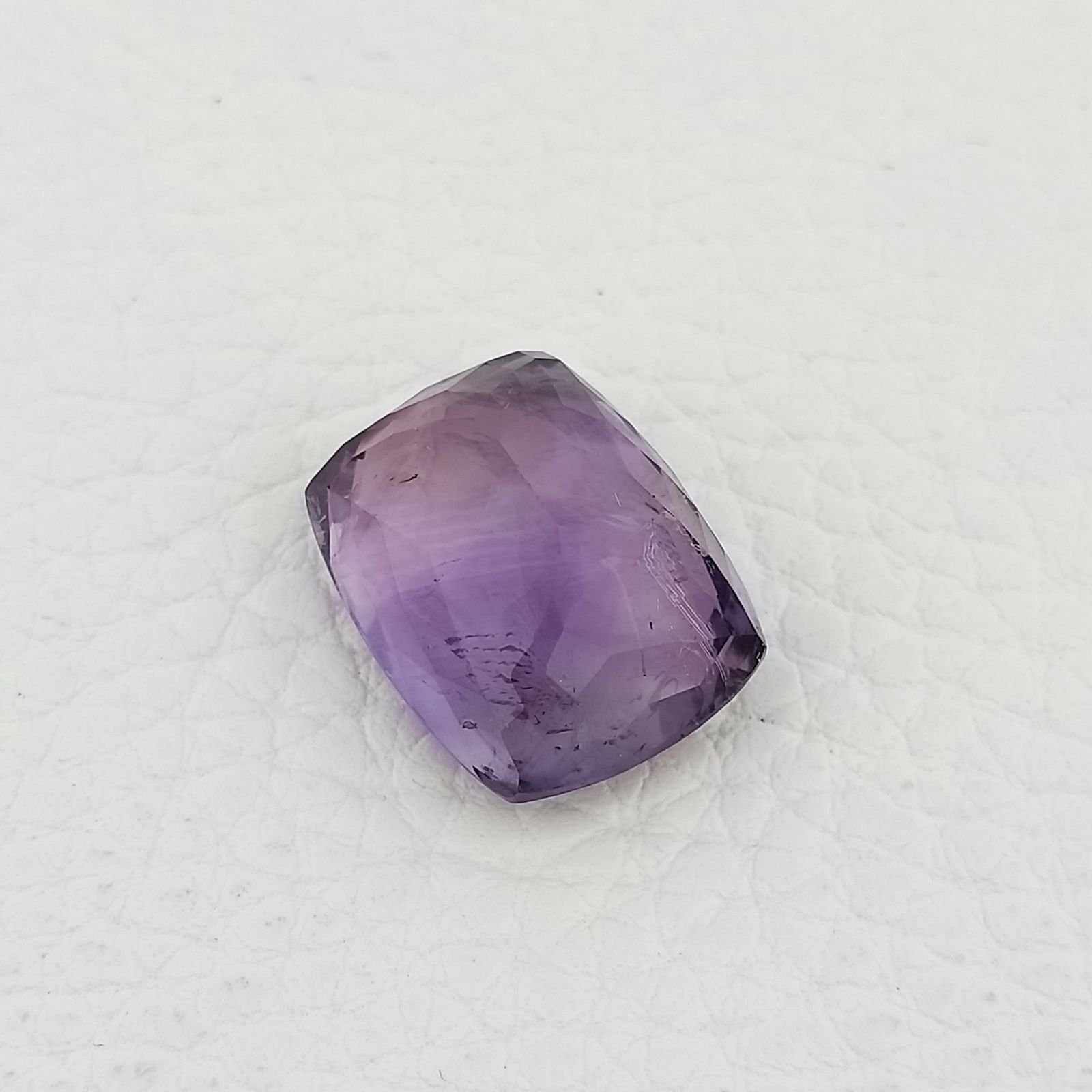 Ametista Naturale Taglio Cuscino Sfaccettata Fatto a Mano Gemma Sciolta 15x19X10mm 23,30 Carati 1pz