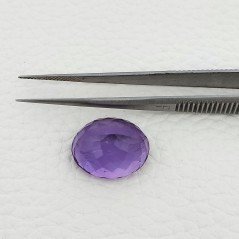 Ametista Naturale Taglio Ovale Sfaccettata Fatto a Mano Gemma Sciolte 18X15X10mm 18,85 Carati 1pz