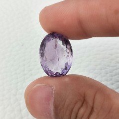 Ametista Naturale Taglio Ovale Sfaccettata Fatto a Mano Gemma Sciolta 14X19X8,7mm 15,10 Carati 1pz Ametista Naturale Taglio Ovale Sfaccettata Fatto a Mano Gemma Sciolta 14X19X8,7mm 15,10 Carati 1pz